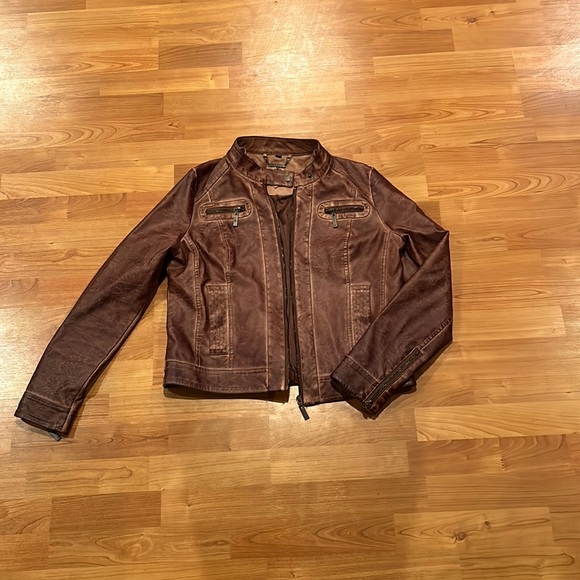 Jou Jou Jackets & Blazers - Faux Leather Jacket